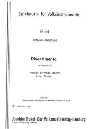 Ambrosius,Hermann「Divertimento」
